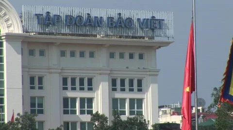 Vietnamese flag Stock Footage 286124