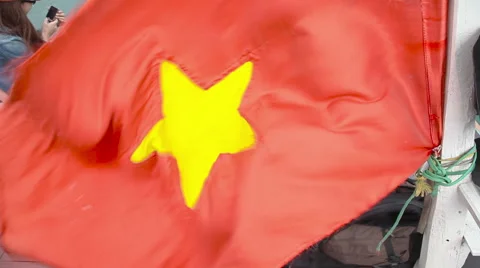 Vietnamese flag Video stock 49058861