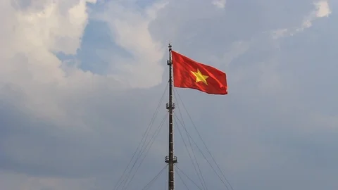 Vietnamese flag Stock Footage 111280697