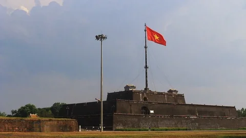 Vietnamese flag Stock Footage 111280708