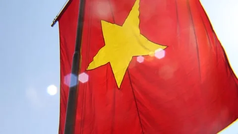 Vietnamese Flag 库存影片 231817608