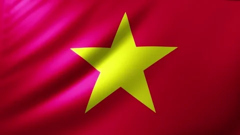 Vietnamese flag Video stock 326318536