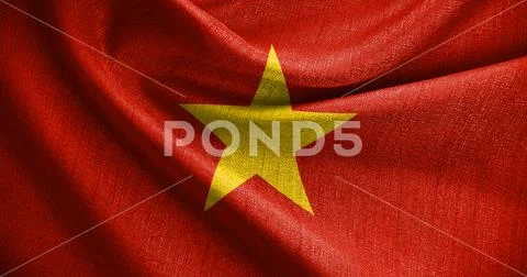Vietnamese Flag red with yellow star and The red and yellow colors are trad.. PSD Template
