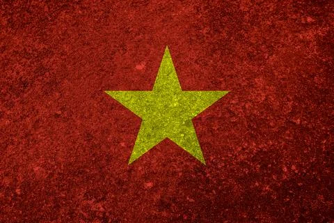 Vietnamese flag texture as a background Illustrazione stock