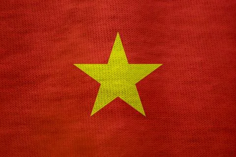 Vietnamese flag texture as a background Stock Illustration