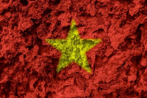 Vietnamese flag texture as a background Foto stock