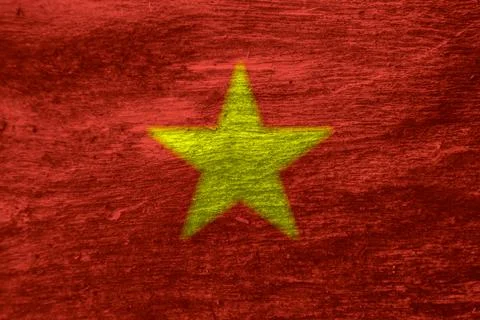 Vietnamese flag texture as a background Stock Photos