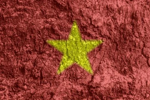 Vietnamese flag texture as a background Stock Photos