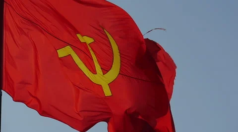 Vietnamese flag waving in the wind 6 Stock Footage 64571676