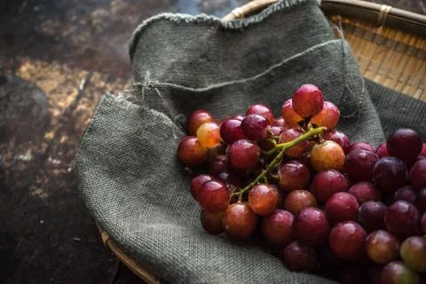 Vietnamese grape on rustic background Stock Photos