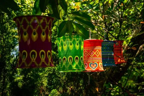 Vietnamese lanterns. Stock Photos