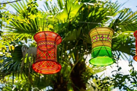 Vietnamese lanterns. Foto stock
