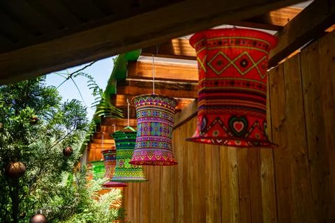 Vietnamese lanterns. 스톡 사진