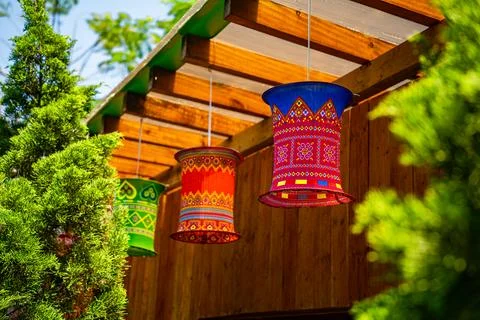 Vietnamese lanterns. Foto stock