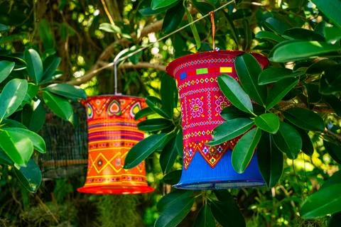 Vietnamese lanterns. Stock Photos