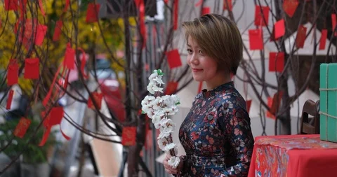 Vietnamese lunar new year Stock Footage 101494331