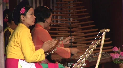 Vietnamese musical instruments Stock Footage 288942