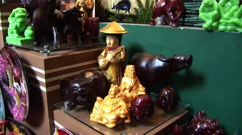 Vietnamese Objects for sale Stock Footage 47531730