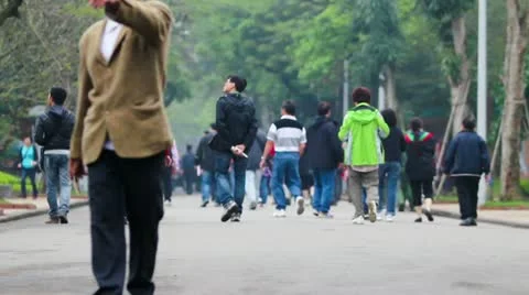 Vietnamese pedestrians Video stock 10896658