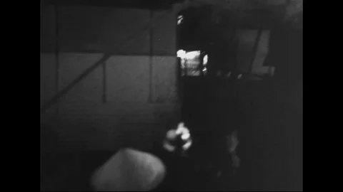 Vietnamese people run to escape from fire in their residential areas - 1964 Stock Footage 101910147