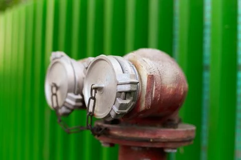 Vietnamese public fire hydrant in Ho Chi Minh city Stock Photos
