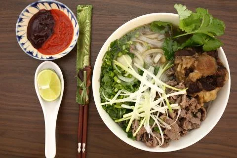 Vietnamese rice noodles Stock Photos