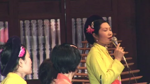 Vietnamese singer Stock Footage 288989