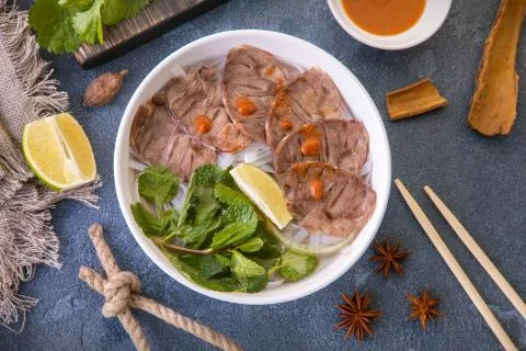 Vietnamese soup Foto stock