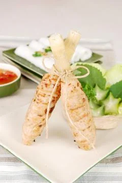 Vietnamese spring roll Stock Photos