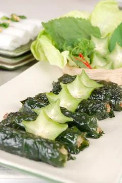 Vietnamese spring roll Stock Photos