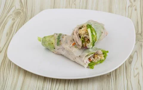 Vietnamese spring roll Stock Photos