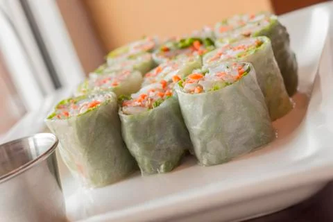 Vietnamese Spring Rolls Stock Photos