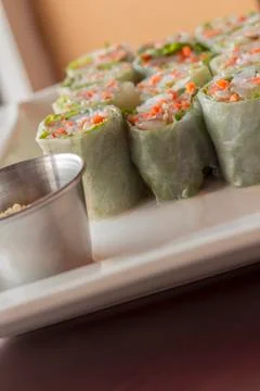 Vietnamese Spring Rolls Foto stock