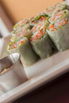 Vietnamese Spring Rolls Stock Photos