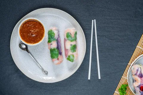 Vietnamese spring rolls Foto stock