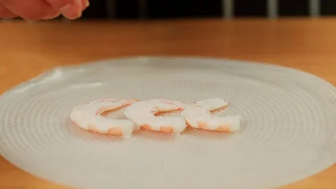 Vietnamese Spring Rolls process part 1 Stock Footage 83325769