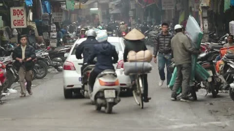 Vietnamese street Stock Footage