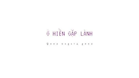 Vietnamese text conveying GOOD BEGETS GOOD white background text mask with gradu Stock Illustration