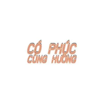 Vietnamese wording for SHARE THE BLESSING white background text mask with classi Stock Illustration