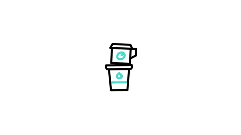 Vietnamesecoffee Animated Icon Stock Footage 320345353