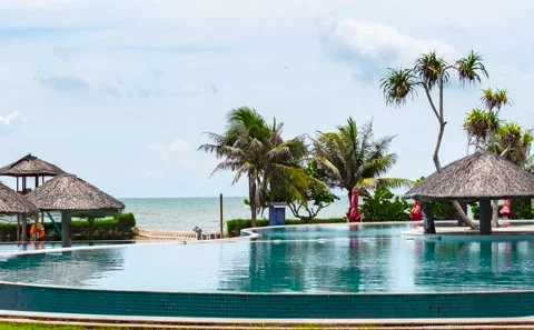 VietSo Petro Resort. Stockbeeldmateriaal 139874125