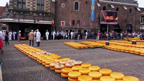 Vieuw on the tower of the cheesmuseum Stock Footage 83920354