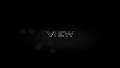 View 3D title metal text on black alpha channel background Video stock 256355463