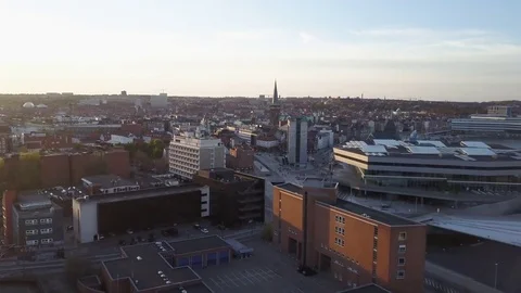View Of Aarhus City Skyline Video stock 77168076