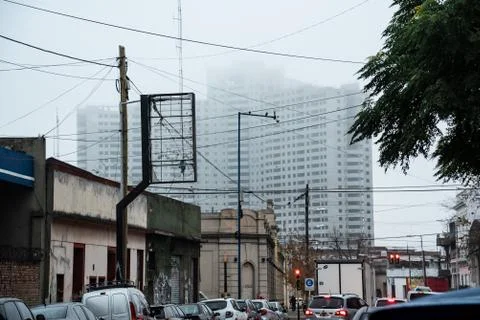 View of an abandoned building construction Stock Photos