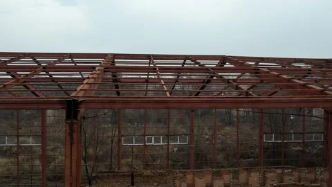 View of an abandoned building Video stock 235812550