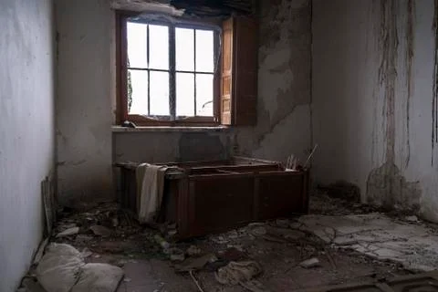 View of a abandoned house Stock Photos