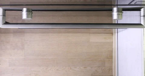 View from above of baking gingerbread man in the oven. Stock Footage 97585805