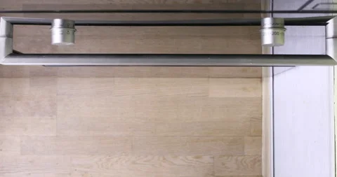 View from above of baking gingerbread man in the oven. Stock Footage 97585887