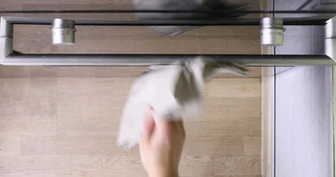 View from above of baking gingerbread man in the oven. Stock Footage 97586184